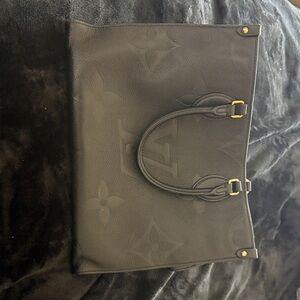 Louis Vuitton Embossed Black Tote